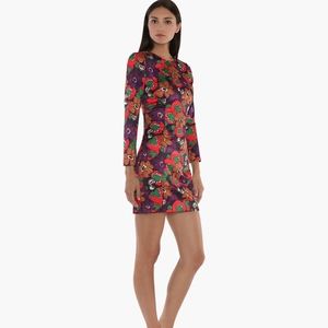 NWT VERONICA BEARD floral back cutout dress